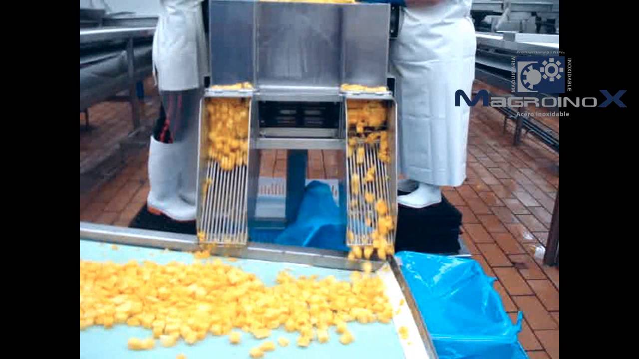 MAGROINOX ®----CORTADORA DE MANGO EN TROZO INDEFINIDO / MANGO CUTTING FOR CHUNKS