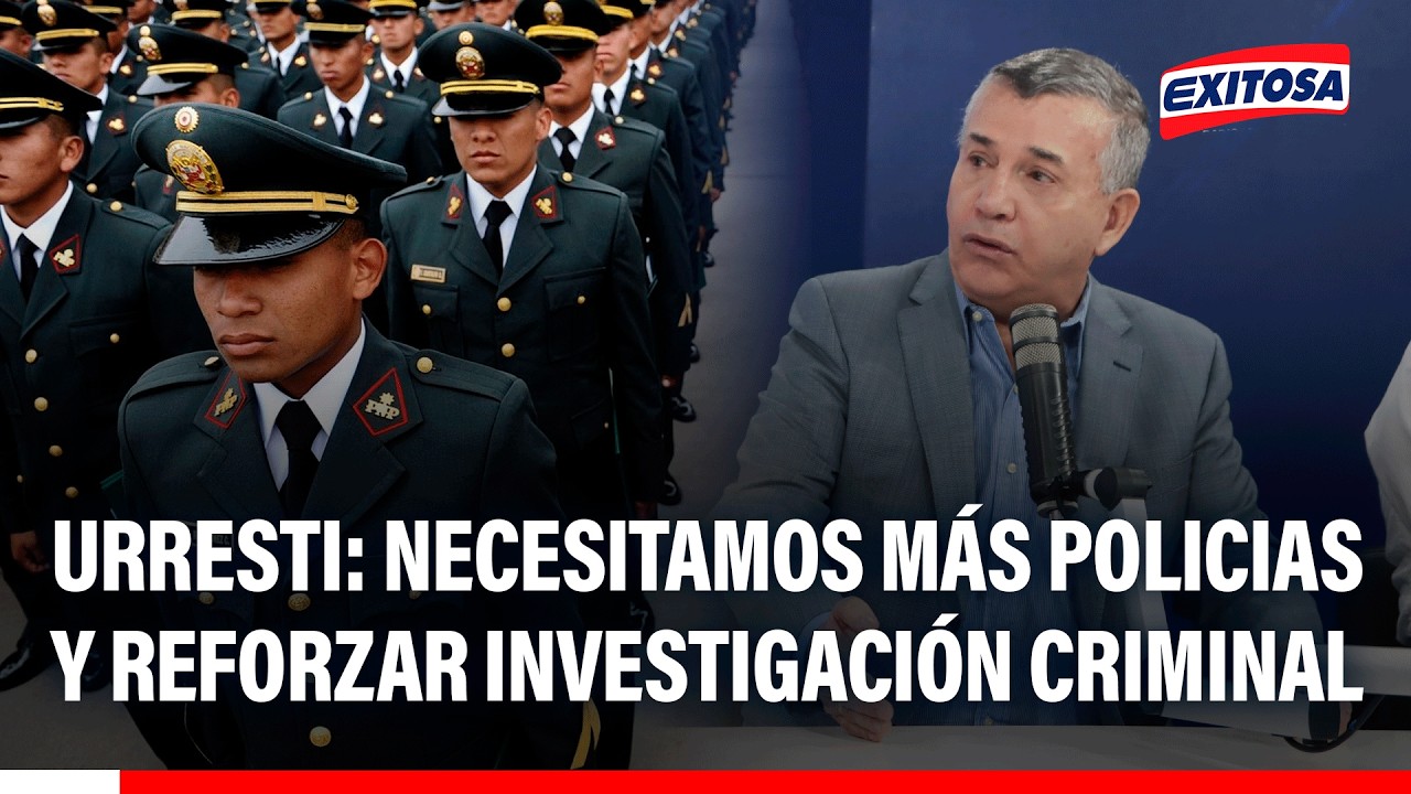 🔴🔵 Daniel Urresti propone incrementar el número de policías y reforzar la investigación criminal