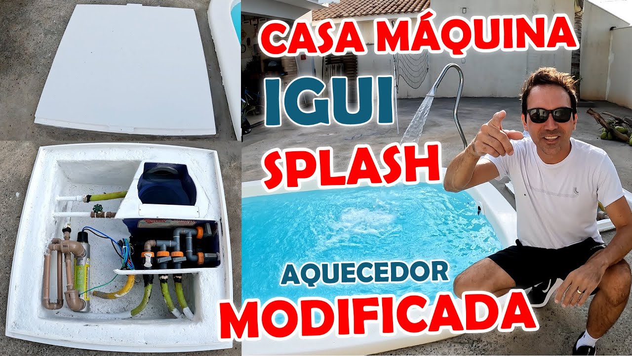 AUMENTANDO MODIFICANDO CASA DE MÁQUINA PISCINA IGUI SPLASH!