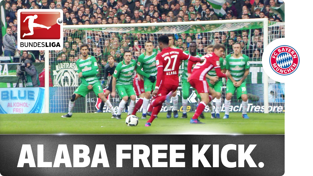 Cheeky Free Kick - M&uuml;ller Distracts, Alaba Dispatches in Style