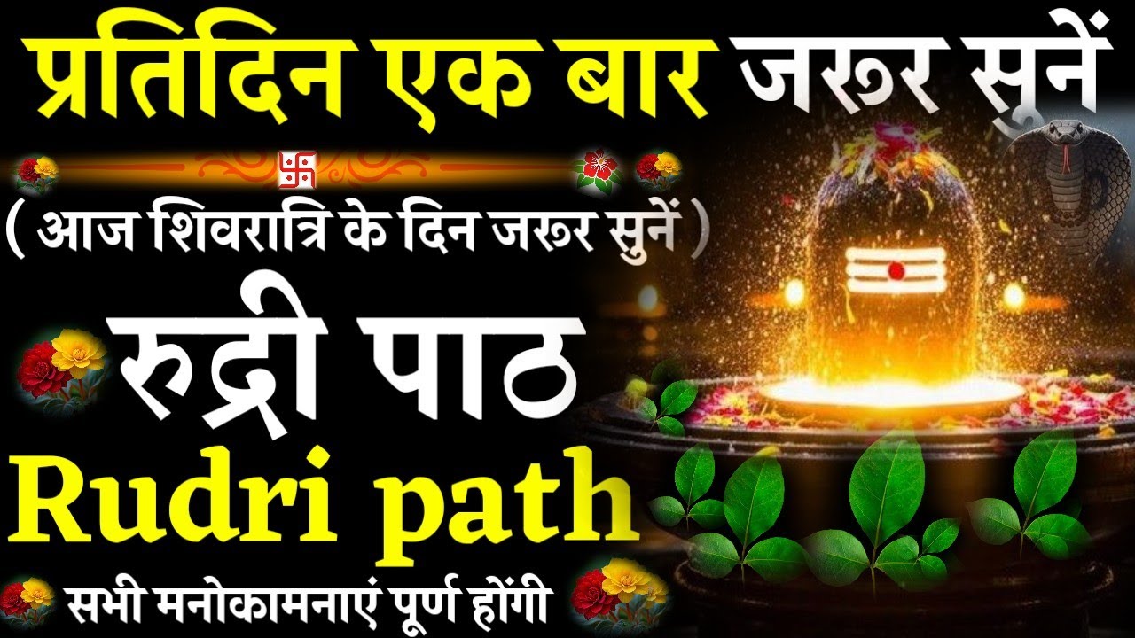 Rudri path || रुद्री पाठ|प्रतिदिन एक बार जरूर सुनें|#@pujapathmantrastotra_shakti9 #rudripath #shiv 