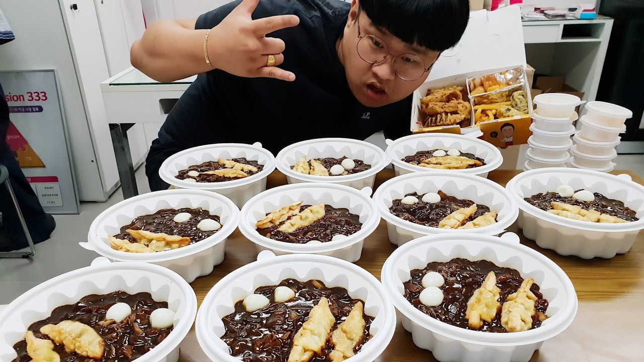 괴물짜장을 능가하는 탕수육+짜장면 10개 먹방.