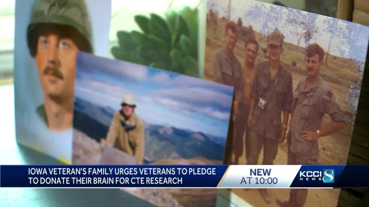 Iowa veteran's family hopes veterans will donate their brains to CTE research