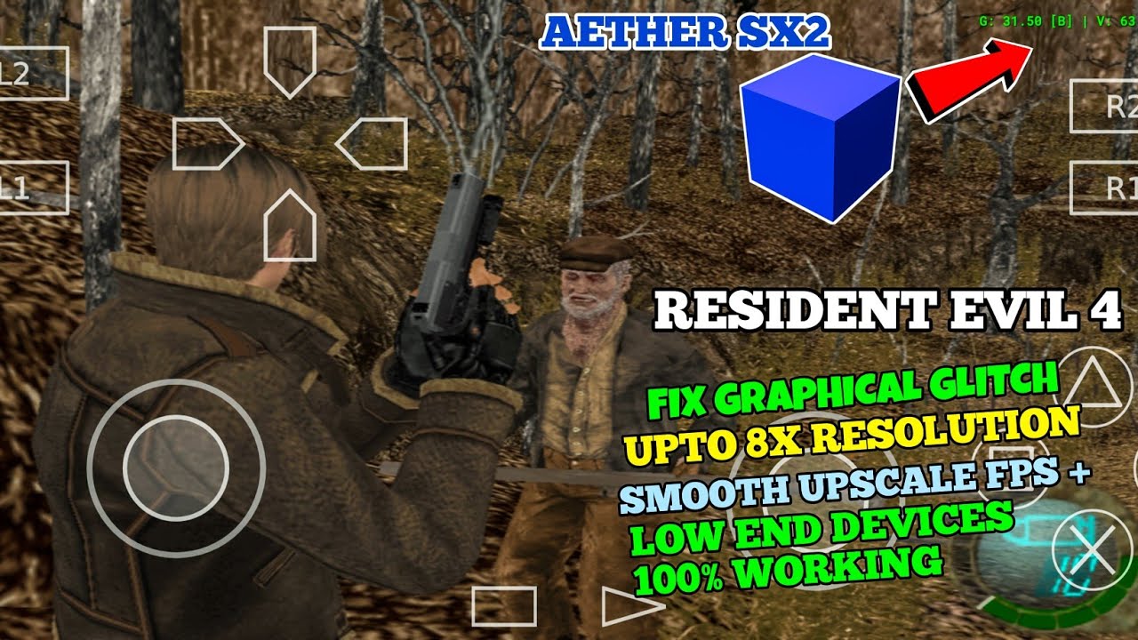 Best Settings For Resident Evil 4 AetherSX2 | Fix Graphics Glitch & Full Speed Emulator Android!
