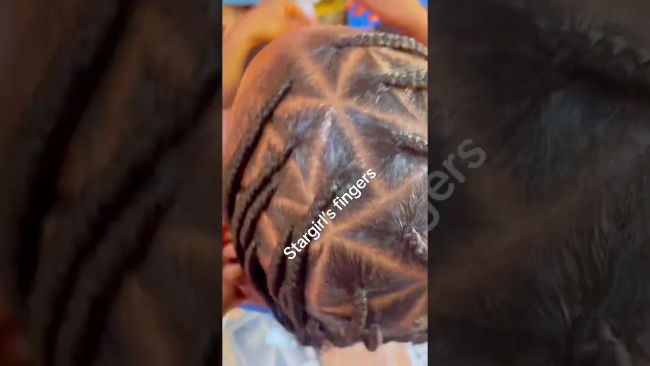 Beautiful triangle braided#hairstylehorts #hairbraids #youtube #knotlessbraids #hair #trianglebraids