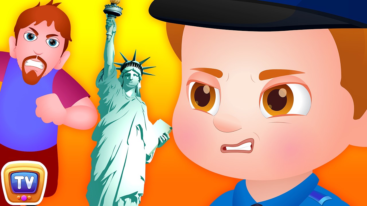 ChuChu TV Police Save the New York Souvenir Kids Gifts from Bad Guys | ChuChu TV Kids Videos