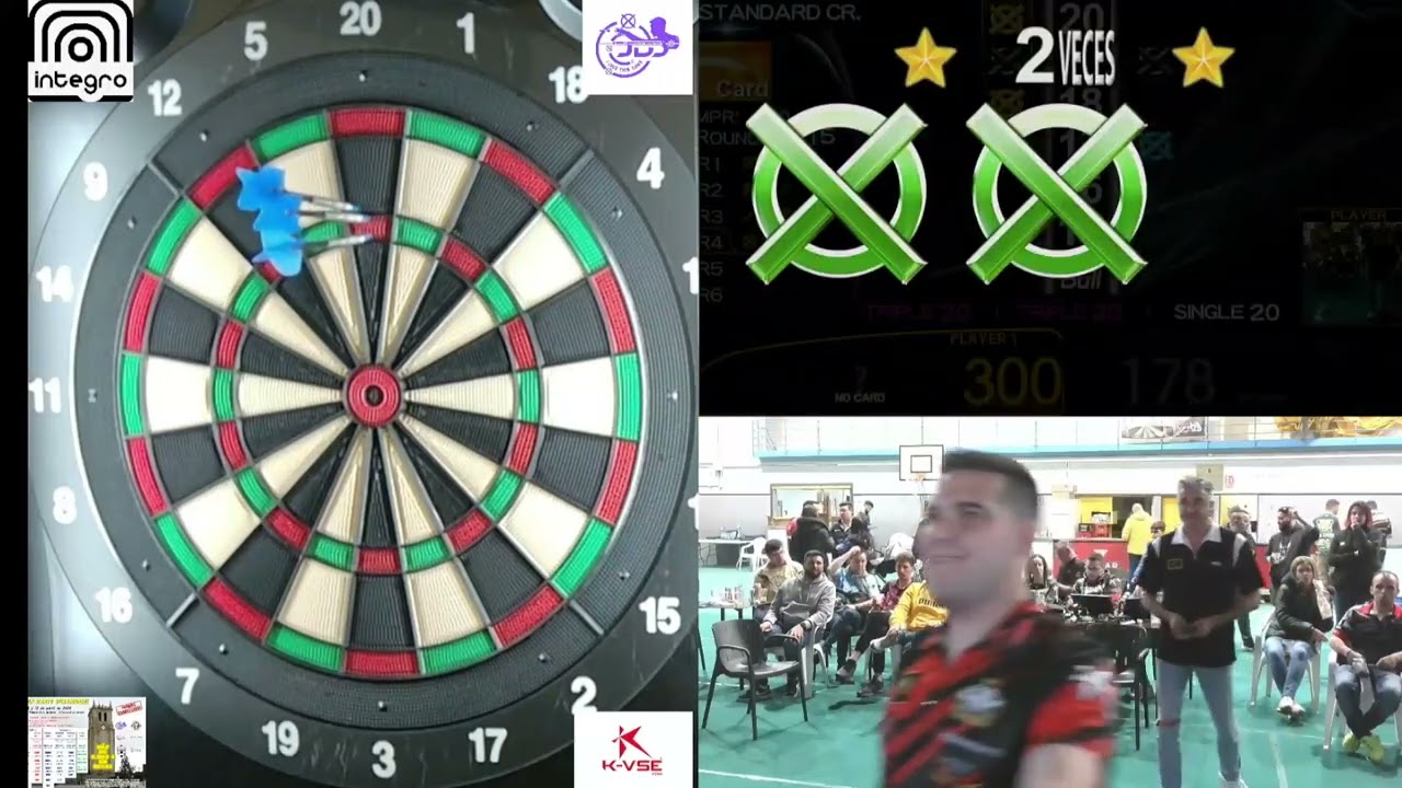 I OPEN DARTS VILLAMURIEL JAIME NUÑEZ VS JULIO BARBERO