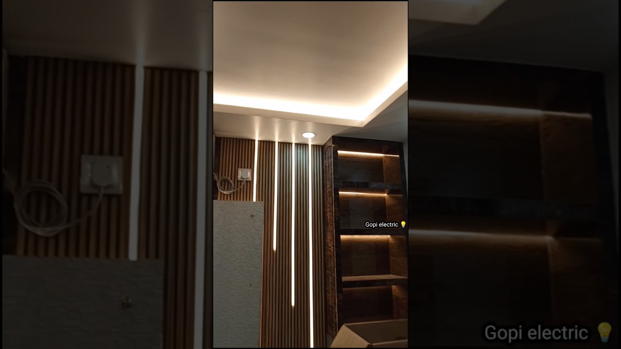 profile light installation without false ceiling and wall // profile light in stairs 