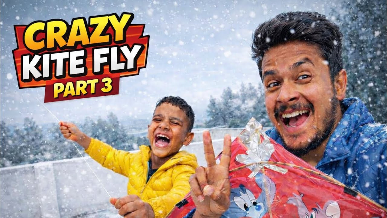 Crazy Kite Fly ❄️ | Thand Mein Patangbazi 😱 | Part 3