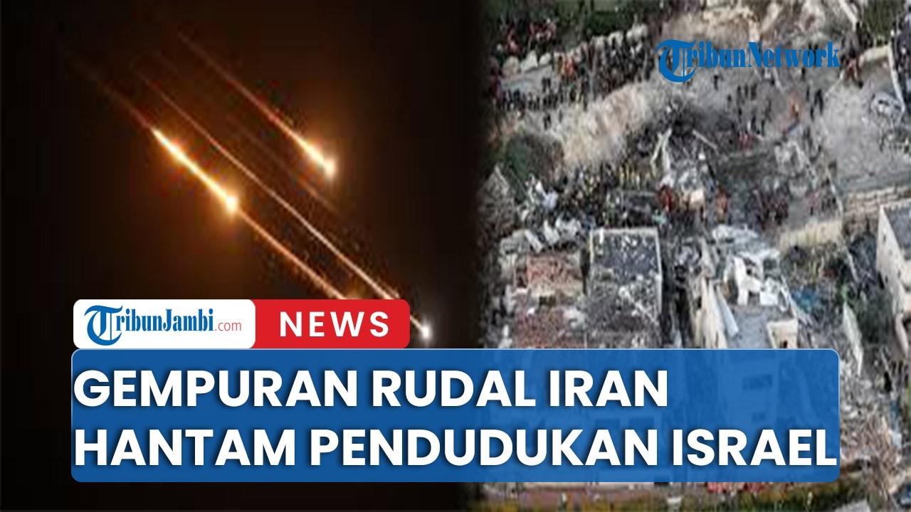 Rudal Vengeance Iran Terbang Bersamaan Bombardir Kawasan Penduduk Israel
