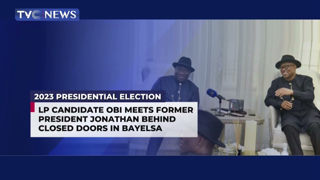 Peter Obi Meets Fmr  President Jonathan Behind Closed Doors In Bayelsa