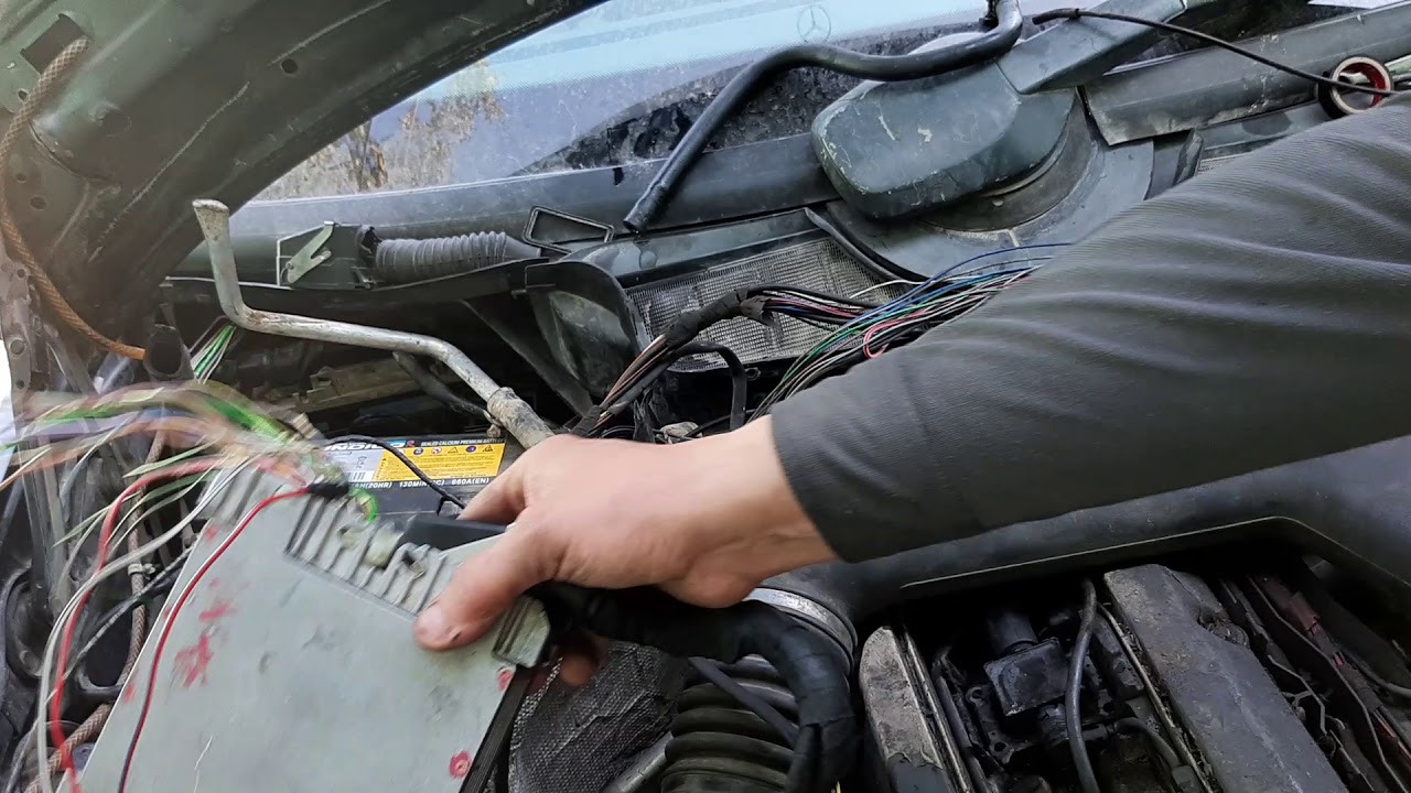 ربط وتشغيل محرك مرسيدس m104 wiering  contact  p power