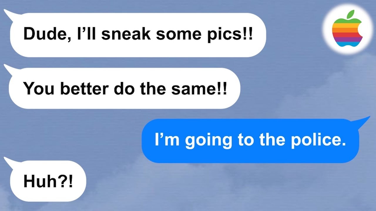 【Apple】Creepy boyfriend and his friend want to take pictures of me without permission