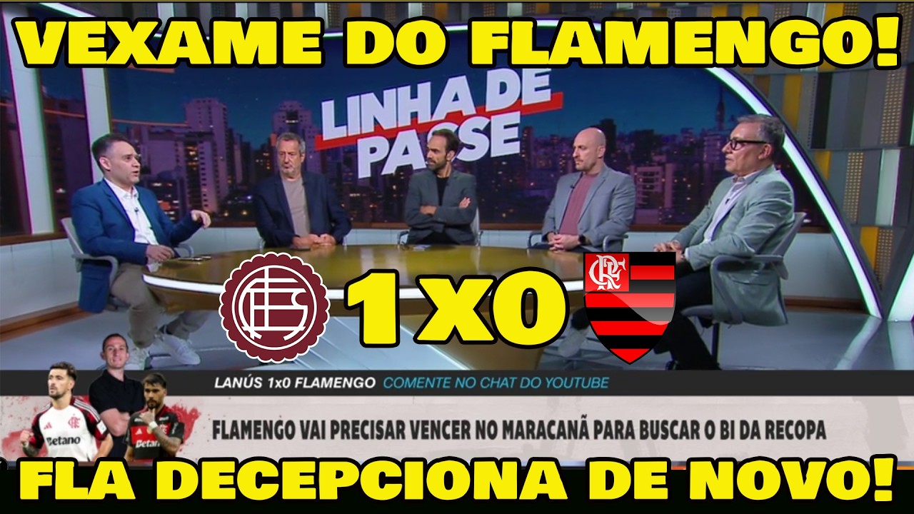 É UMA VERGONHA ESSE FLAMENGO DE 2026 ATÉ AQUI! LANÚS 1x0 FLAMENGO FINAL DA RECOPA.
