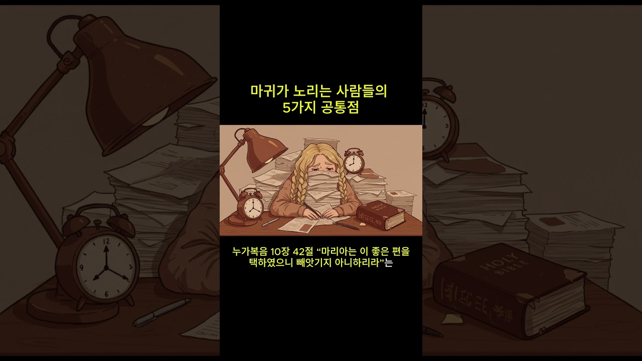 마귀가 노리는 사람들의 5가지 공통점  #영적전쟁  #성경묵상  #구원의확신