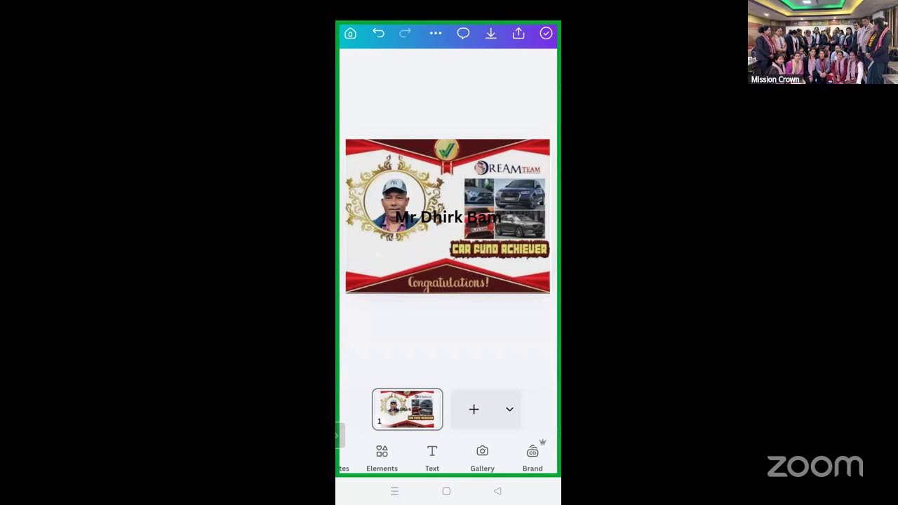 Mission crown's Zoom Meeting