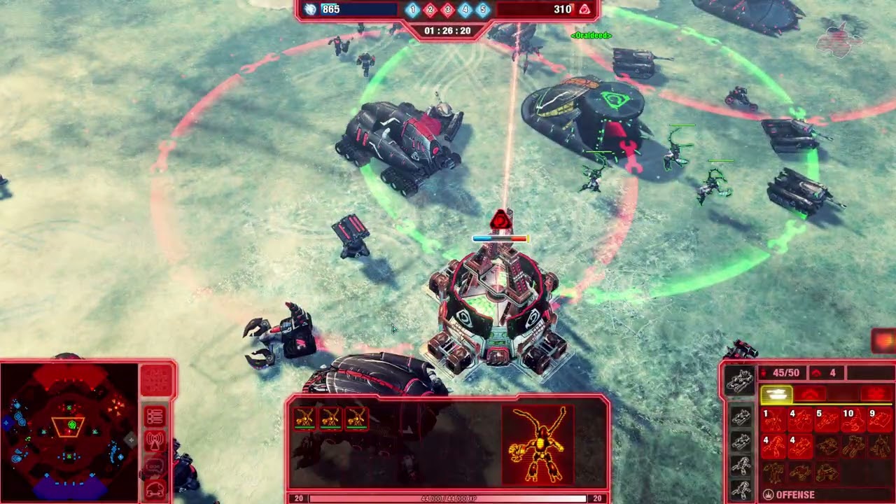 Command and Conquer 4 - Tiberian Twilight - Skirmish - 5vs5 - Medium AI