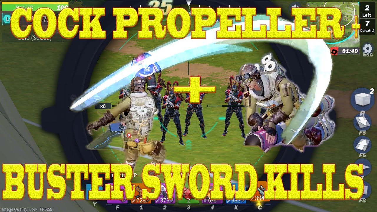 Coke Propeller + BUSTER SWORD KILLS COMPILATION on CREATIVE DESTRUCTION by (NotLSD)