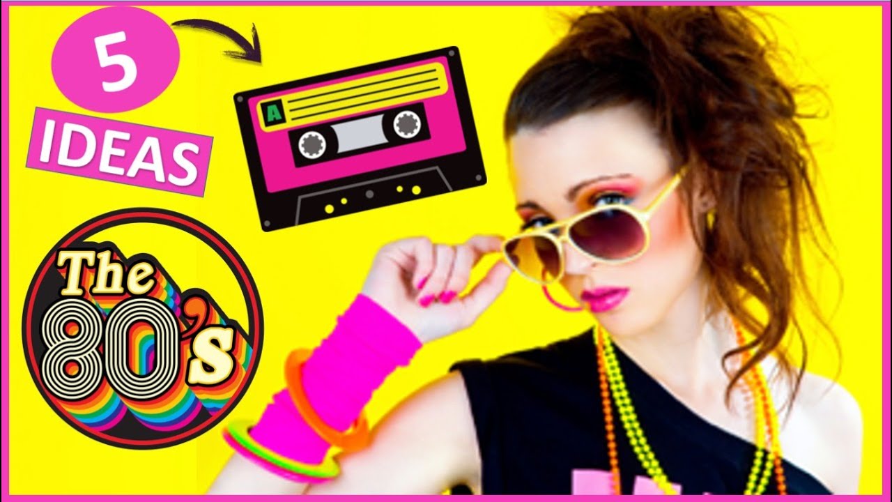 5 IDEAS fáciles y ECONÓMICAS para DECORAR 🎈FIESTA RETRO AÑOS 80🎉MANUALIDADES CON RECICLAJE  👓