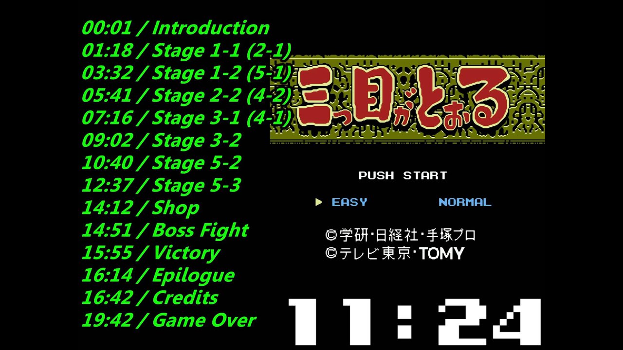 Nes Mitsume ga Tooru Soundtrack