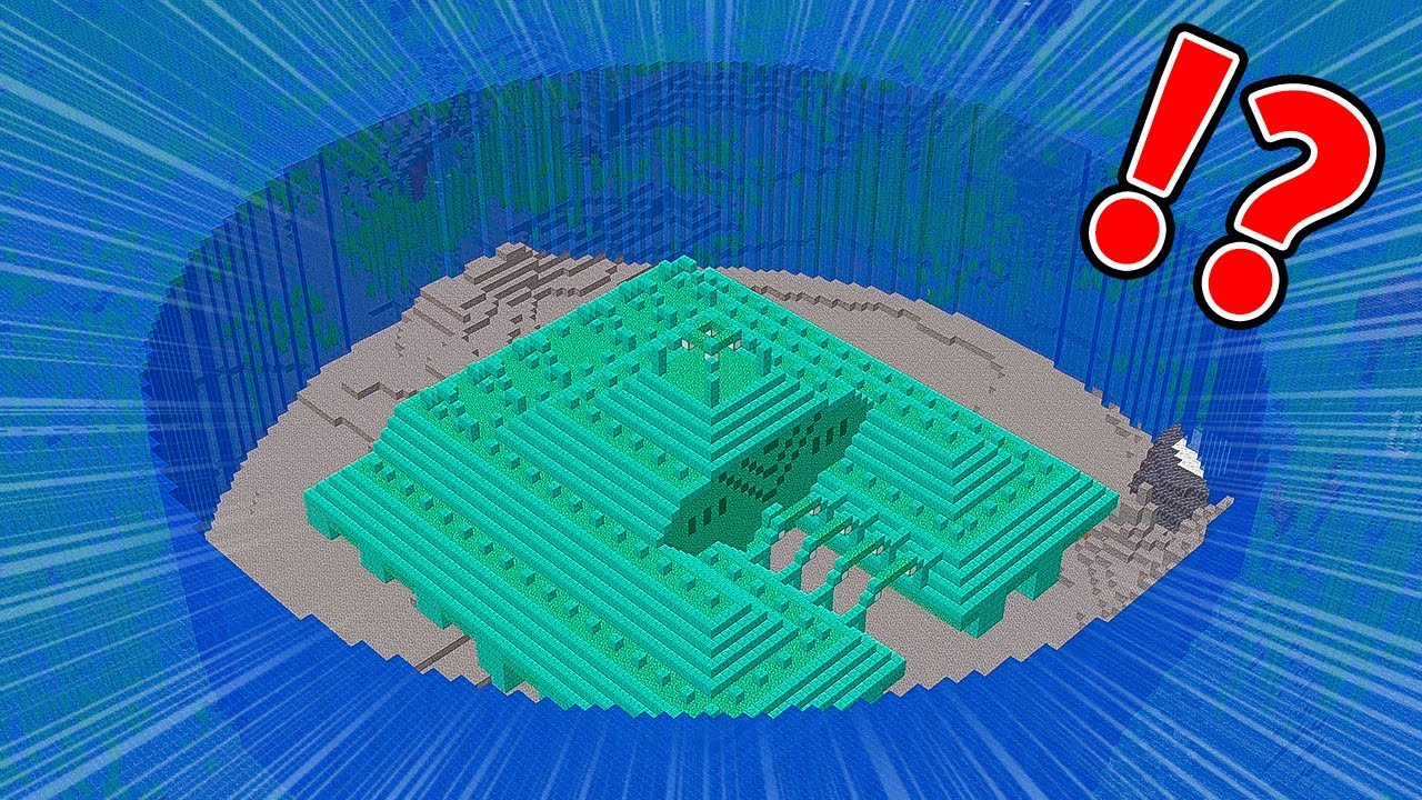 海底神殿を水抜きして拠点にした結果！？【マイクラ】