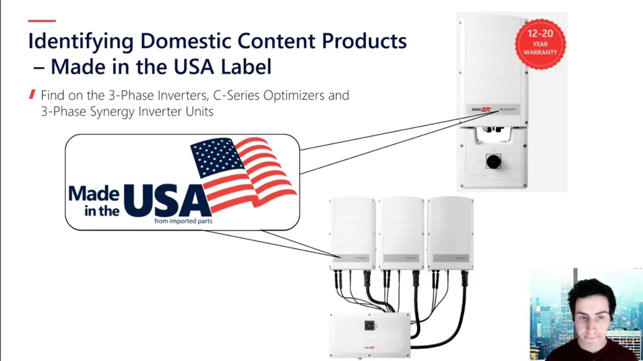 SolarEdge Commercial Domestic Content Product Updates | April 2025 Technical Webinar