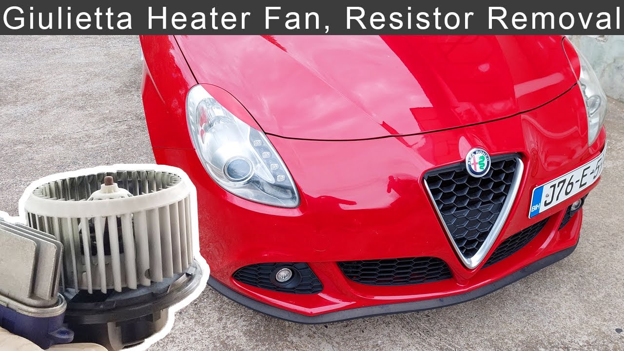 Электродвигатель и резистор вентилятора Alfa Romeo Giulietta, вентилятор салона, вентилятор