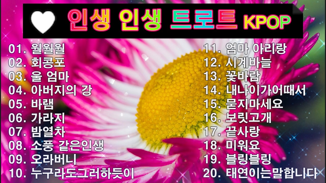 인생 인생 트로트 KPOP (TROT) PLAYLIST 💸 ( 꽃길.상사화.여인의 눈물.회룡포.바람길...) #Kpop