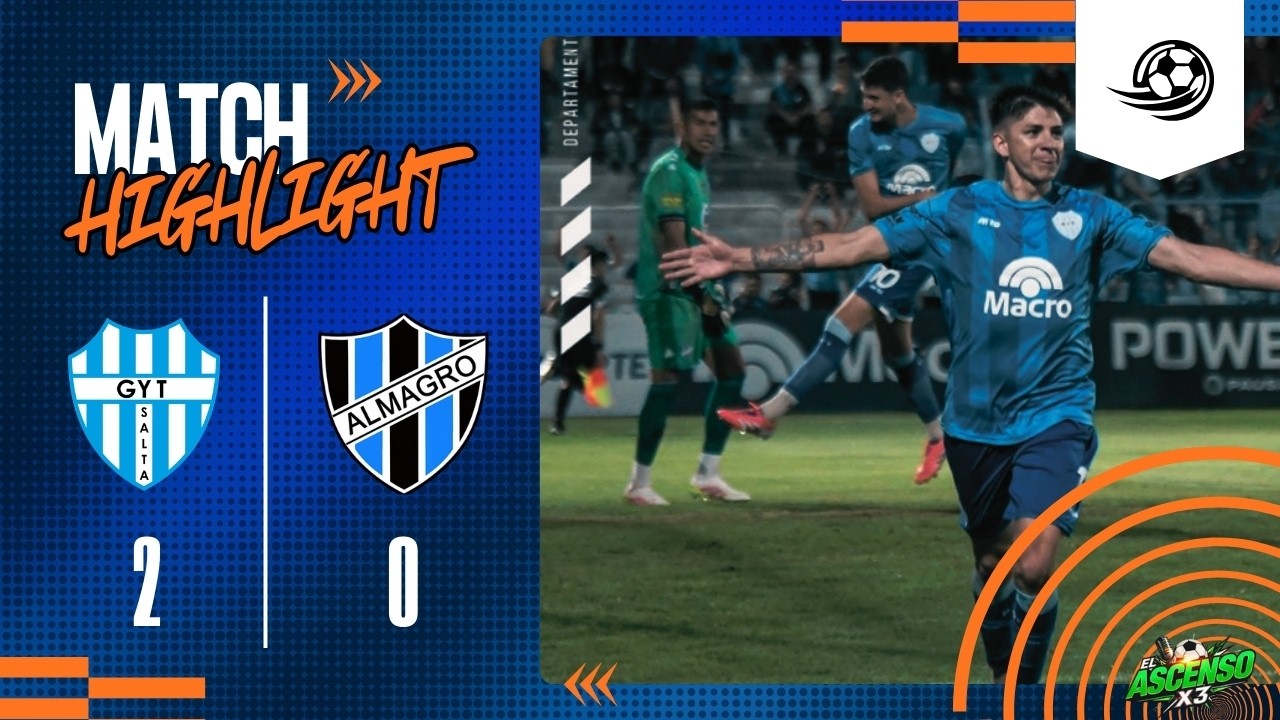 ⚽️ GIMNASIA Y TIRO 2 -ALMAGRO 0 compacto | Fecha 3 - Primera Nacional | #ElAscensoX3