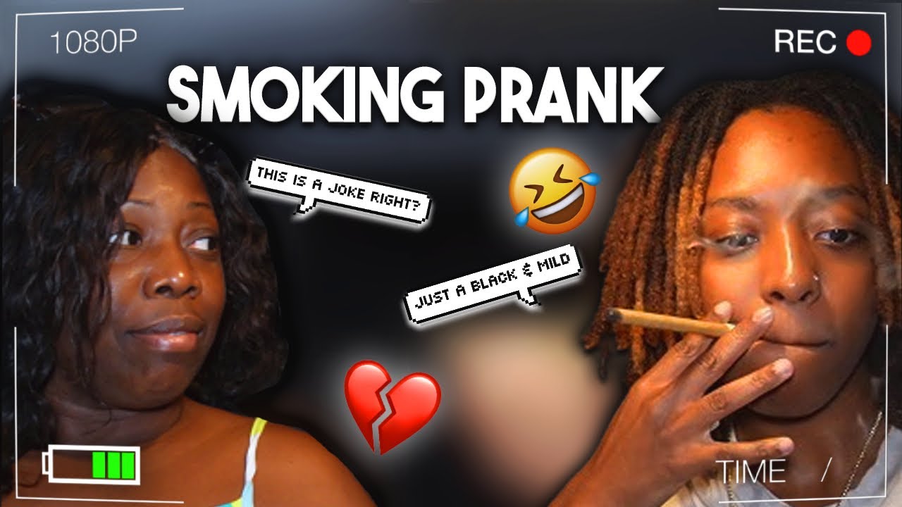 SMOKING A CIGARETTE INFRONT OF MY MOM PRANK !! (FUNNY EPIC FAIL)