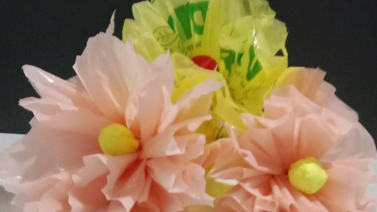 #Flower#Handmade#Craft#Designed#With#Plastic