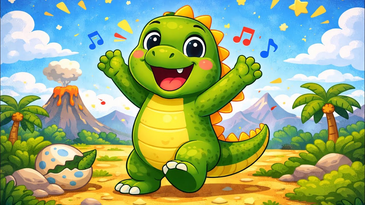 Діно-діно динозаврик 🦖 | Весела пісня для дітей | Дитячий мультфільм
