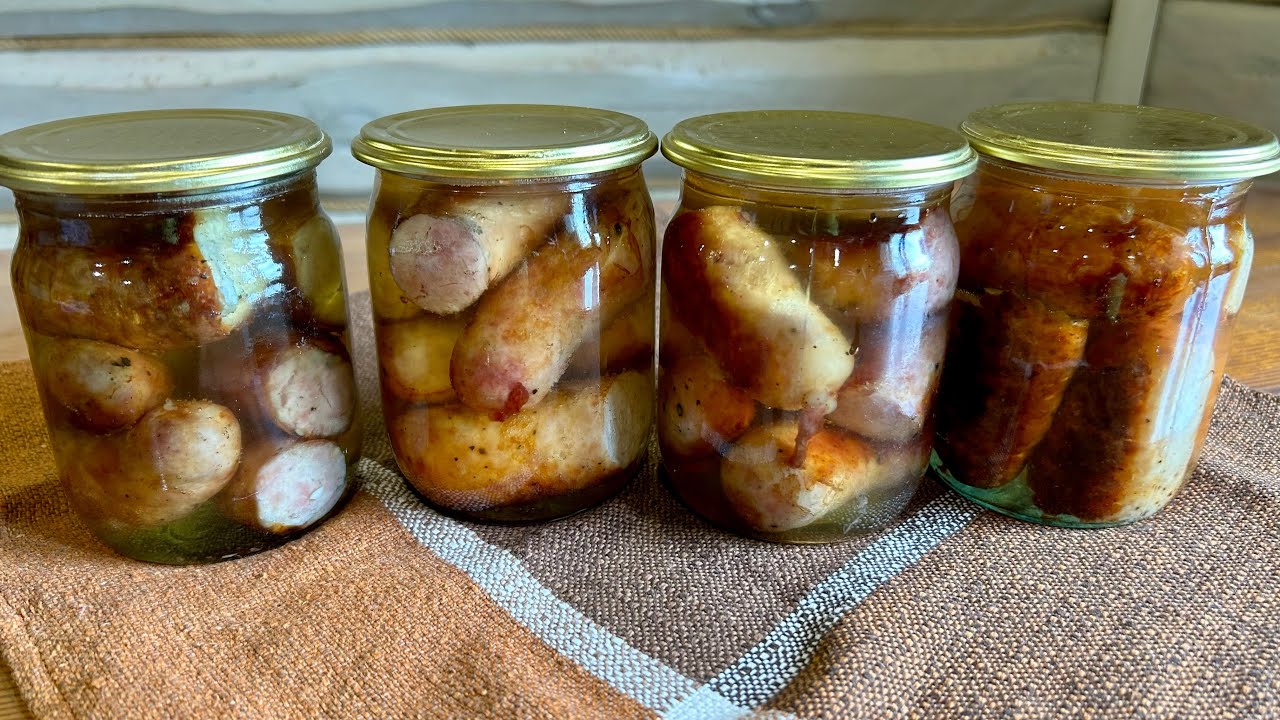 Ковбаса в банках на довге зберігання - згадуємо давні рецепти!