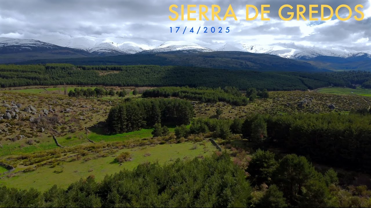 Sierra de Gredos a vista de dron desde Navarredonda de Gredos