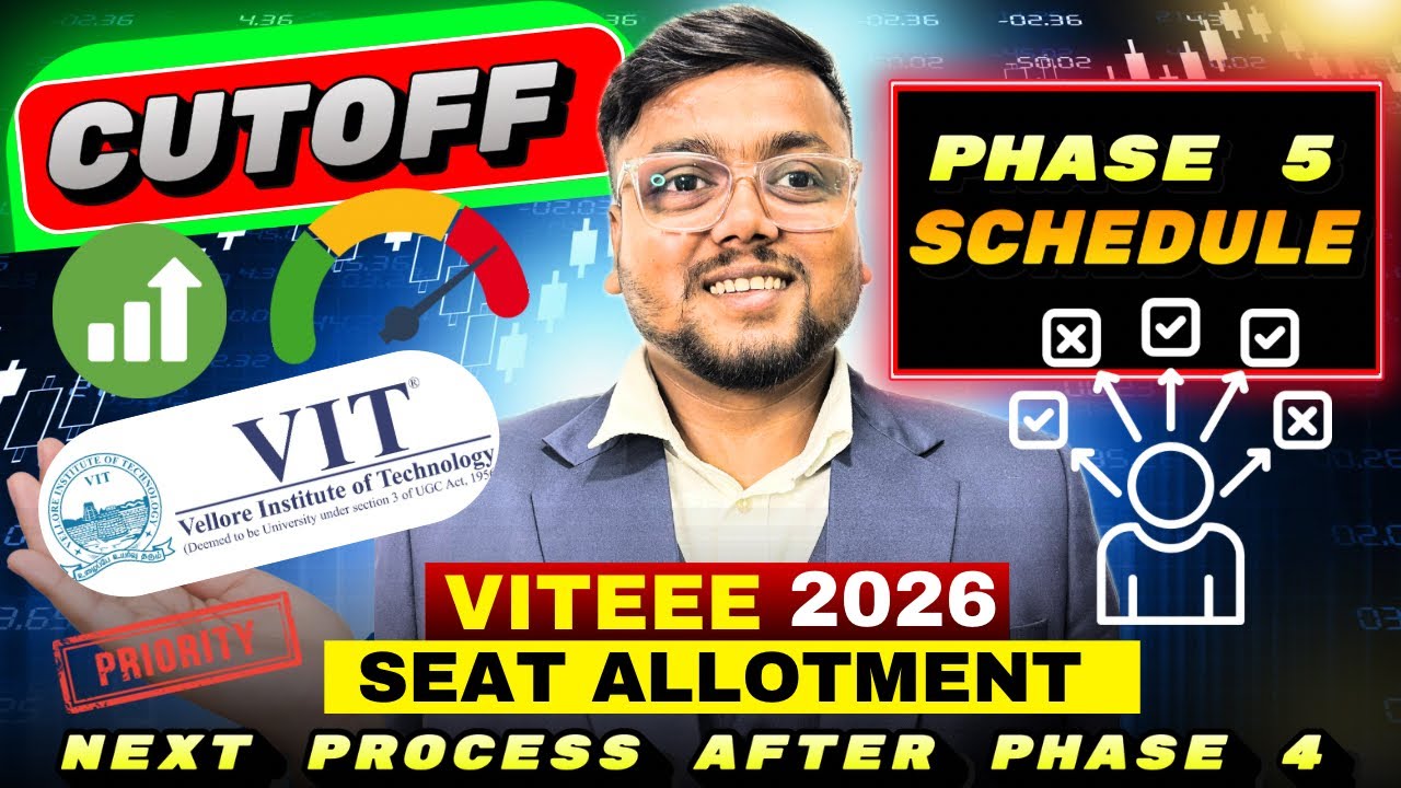 VIT Phase 4 Seat Allotment 2026 out 🤯 | VIT Phase 5 Choice Filling  | VIT Counselling process 2026