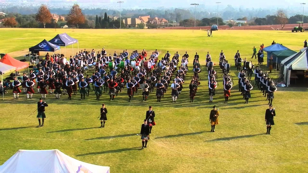 Cornwall Hill College Pipe Band Gathering Mass Bands