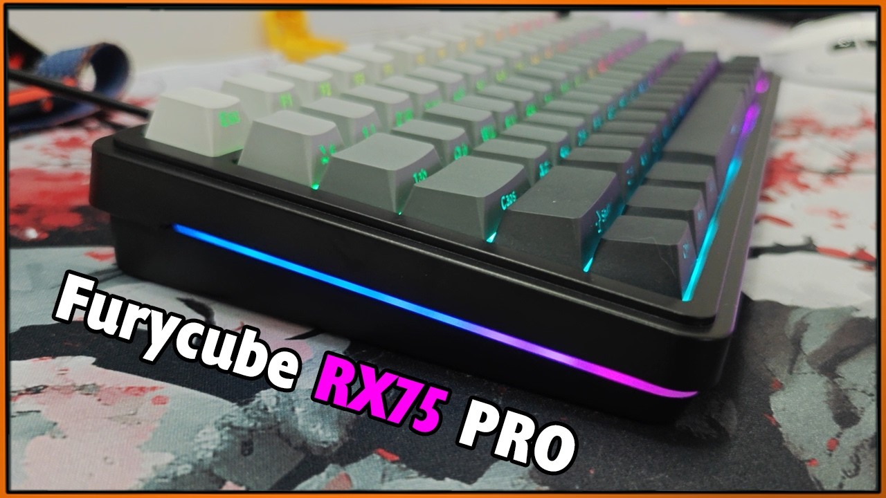Алюминиевый роллер и RU-сайд принт в CyberLynx (Furycube) RX75 PRO #Клавиатура #Furycube