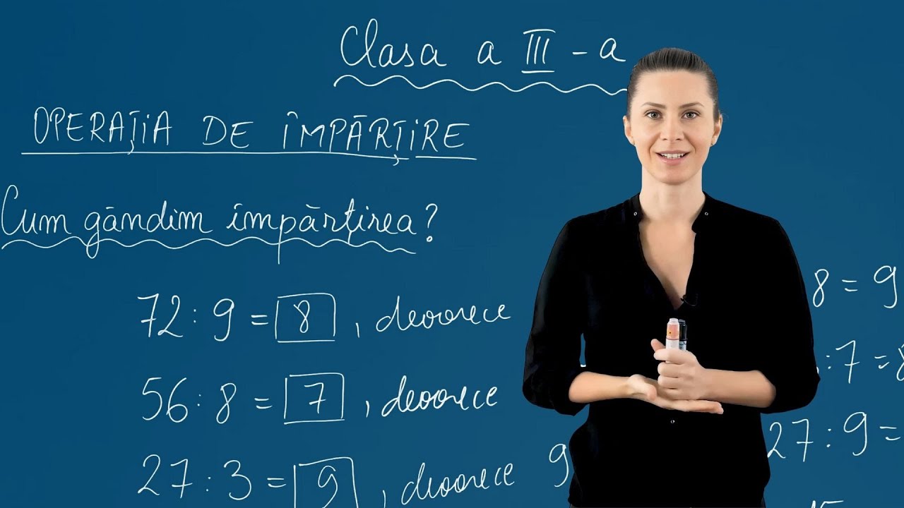 Cum g&acirc;ndim &icirc;mpărțirea - Matematica - Clasa a III-a