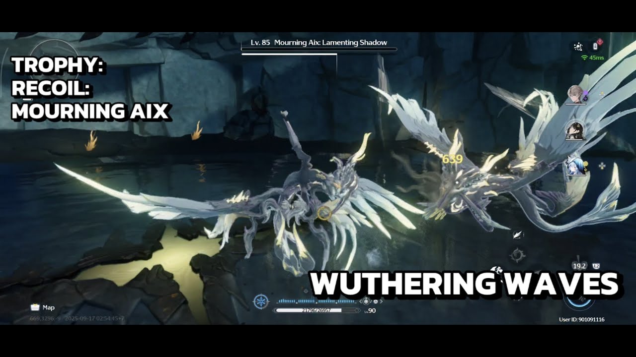 [Wuthering Waves Trophy] Recoil: Mourning Aix: Use Echo Skill Of Mourning Aix To Defeat Mourning Aix