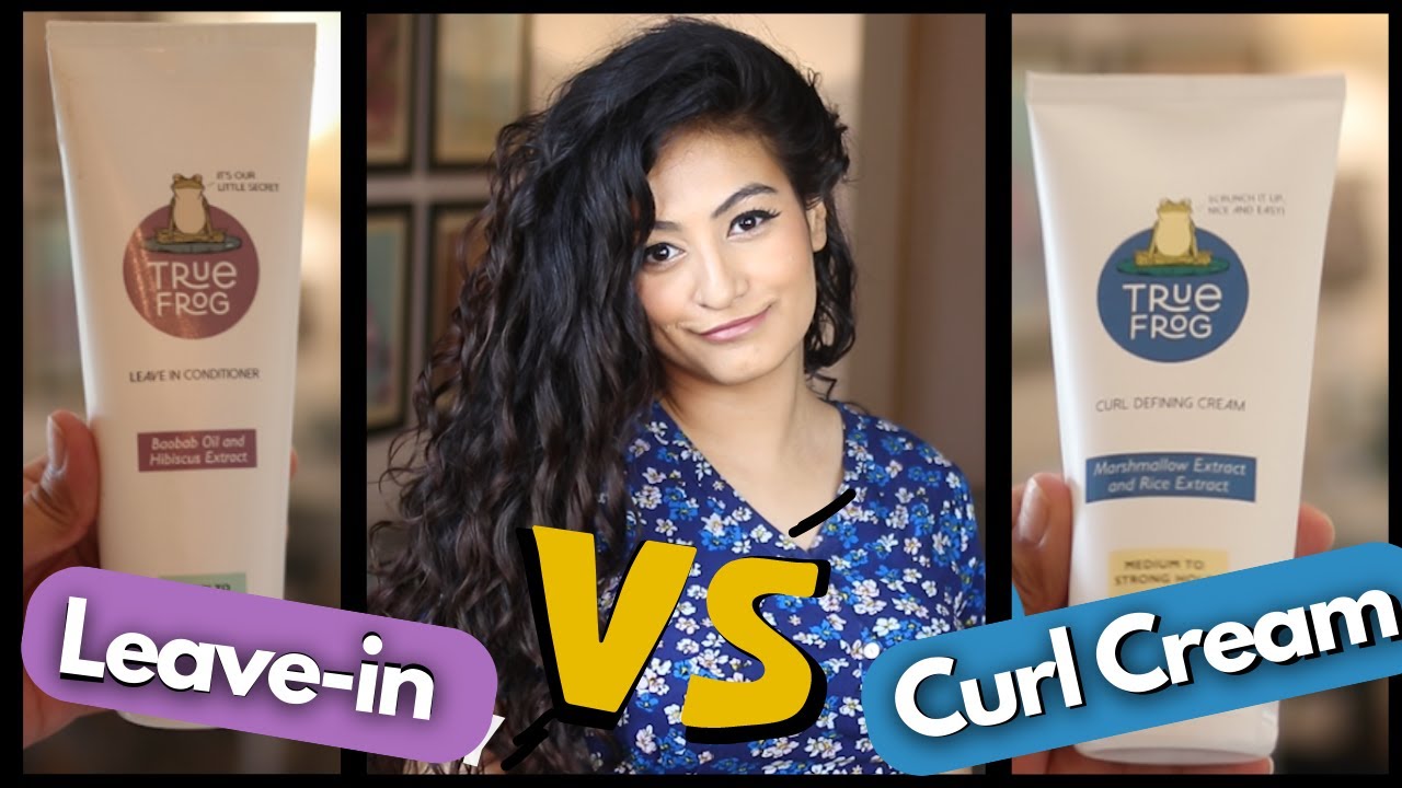 True Frog Curl Cream Vs Leave-in  Comparison | True Frog Wavy Hair Routine | Giveaway Closed