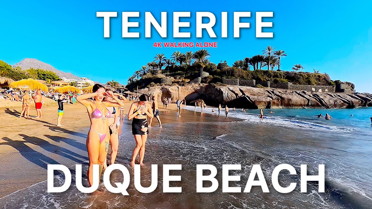 TENERIFE TODAY 🌊 Walking Playa del Duque 4K
