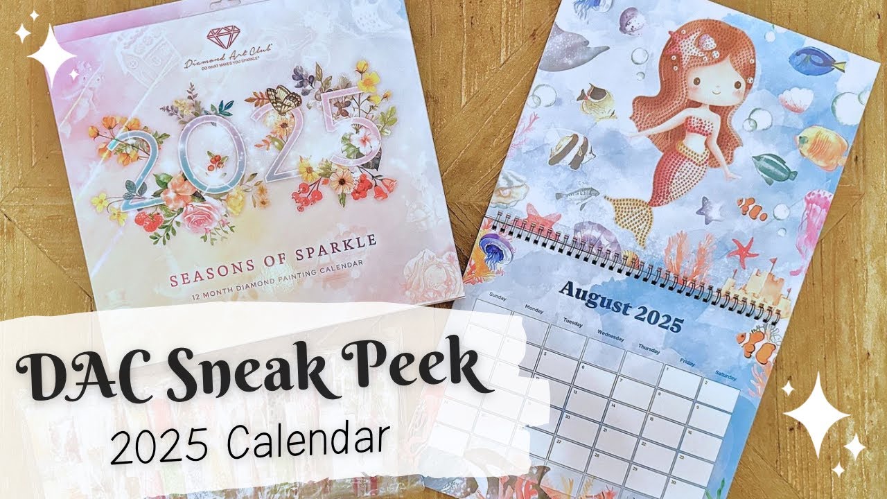 Sneak Peek & Flip Through: 2025 Calendar by Diamond Art Club! Featuring 12 Themed Diamond Paintings
