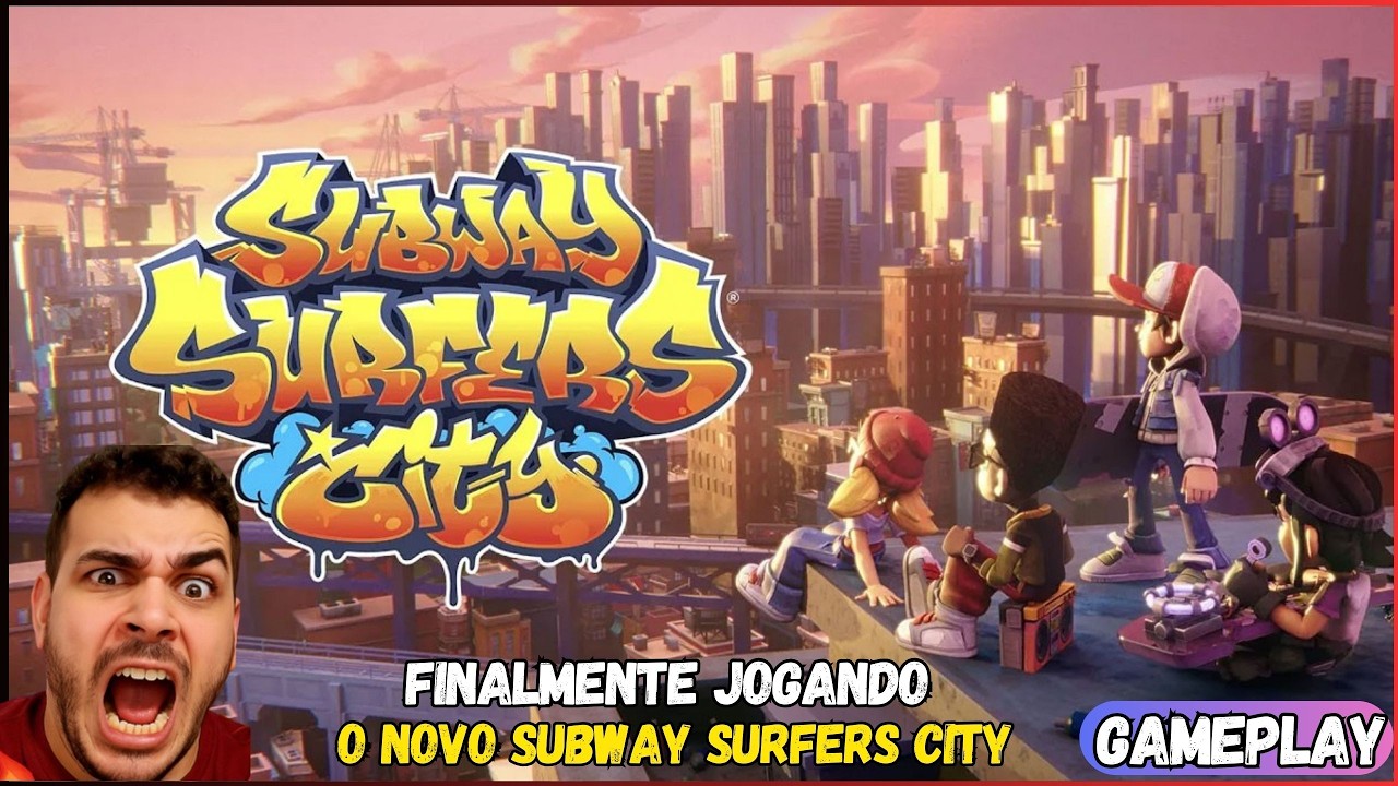 Finalmente! Jogando o Novo SUBWAY SURFERS CITY Gameplay PT BR