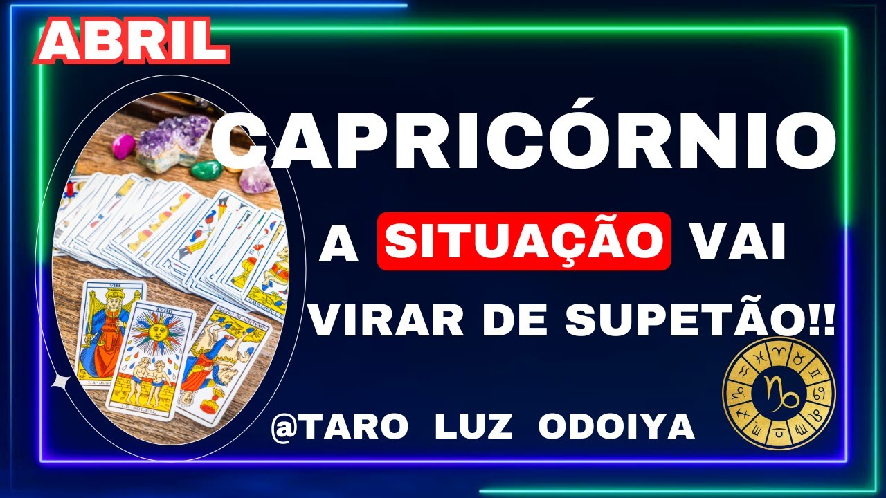 CAPRICÓRNIO♑ABRIL🌟 2025 O TEMPO SE ENCAREGOU‼️UM EM UM MILHÃO‼️COISAS NO LUGAR....