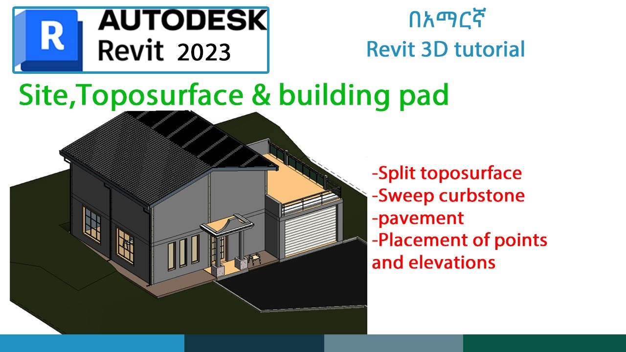 How to design site and toposurface In Revit Simple Tutorial_EP12