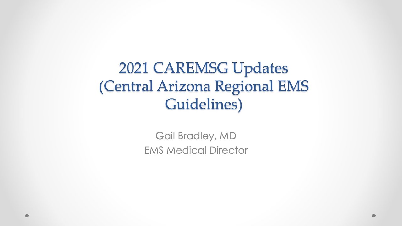 2021 CAREMSG Updates