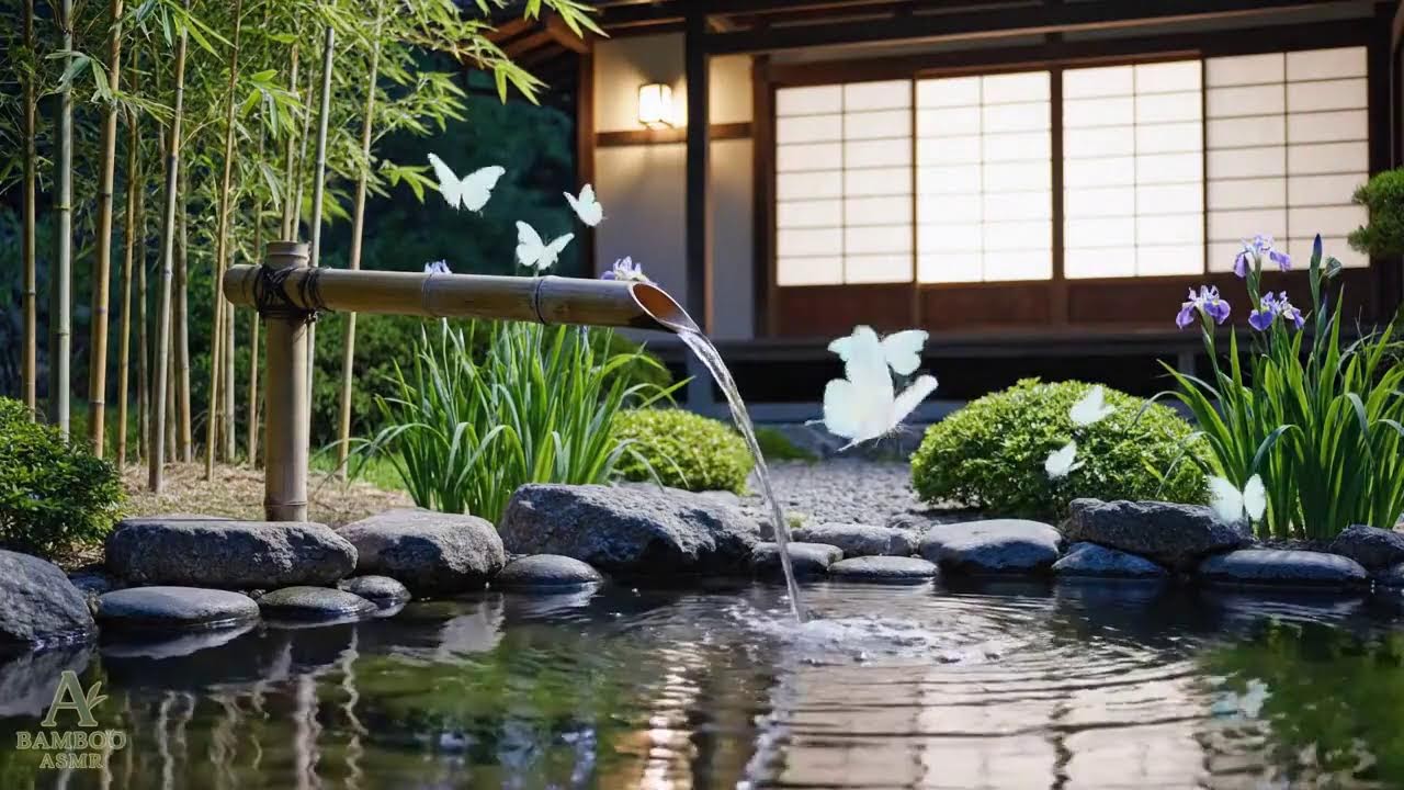 Relax & De-stress: Soothing Bamboo Waterflow ASMR for Sleep 😴💧