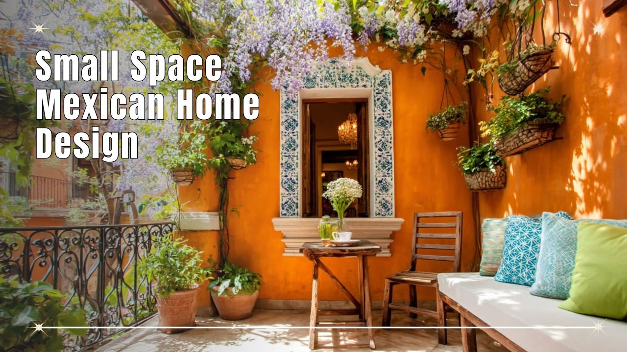 Small Space Mexican Home Design 📐 Blending Rustic Architecture with a Hacienda Courtyard