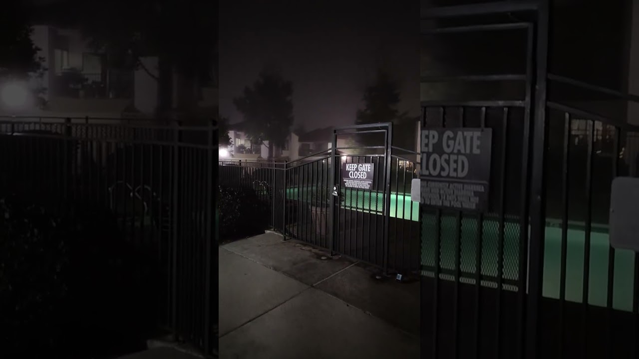 A beautiful foggy night in San Diego CA #sandiegolife #halloween #fog#latenightwalk