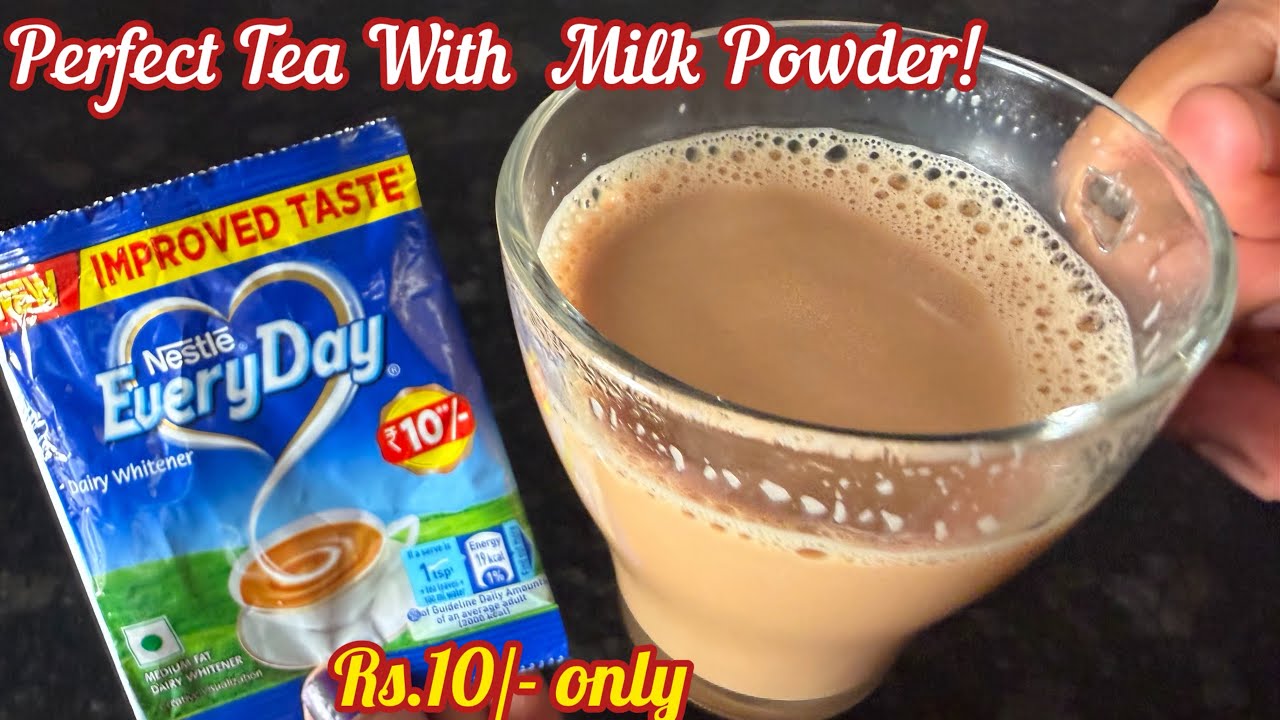 How to make Nestle Everyday Dairy Whitener Tea?Perfect Tea With Milk Powder! Milk Powder Chai Recipe